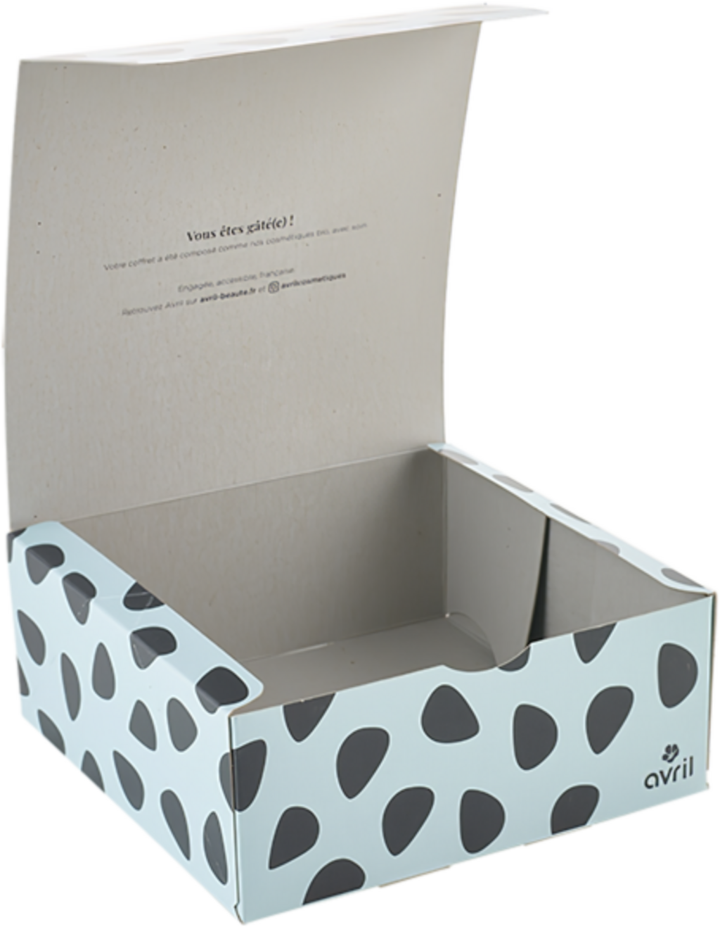 Avril Empty Box - Large - Blue Pebble