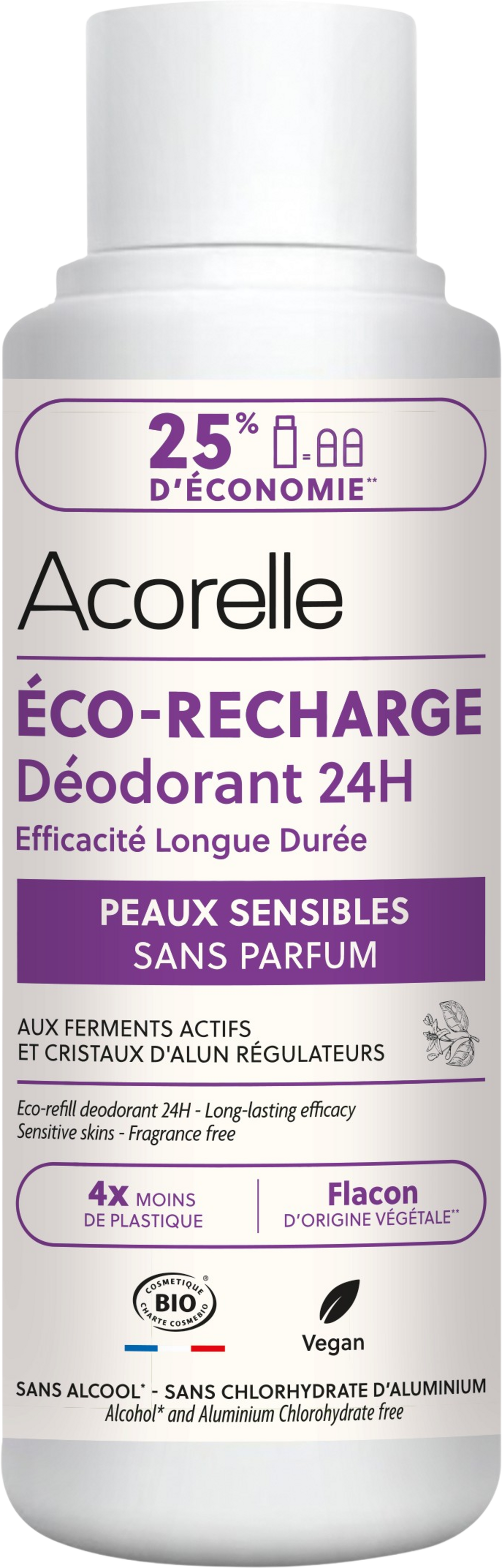 Eco-Recharge Déodorant Roll-on Peaux Sensibles - 100 ml