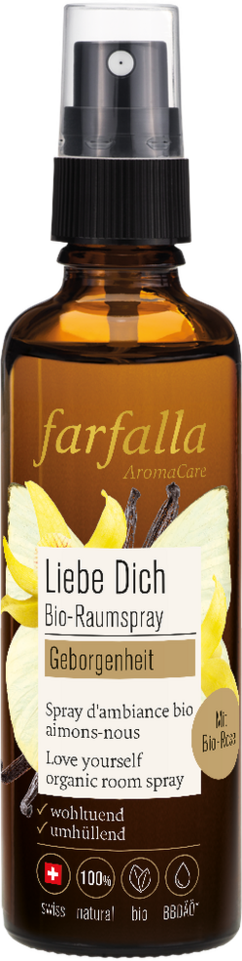 Spray per Ambienti alla Rosa Bio, 75 ml