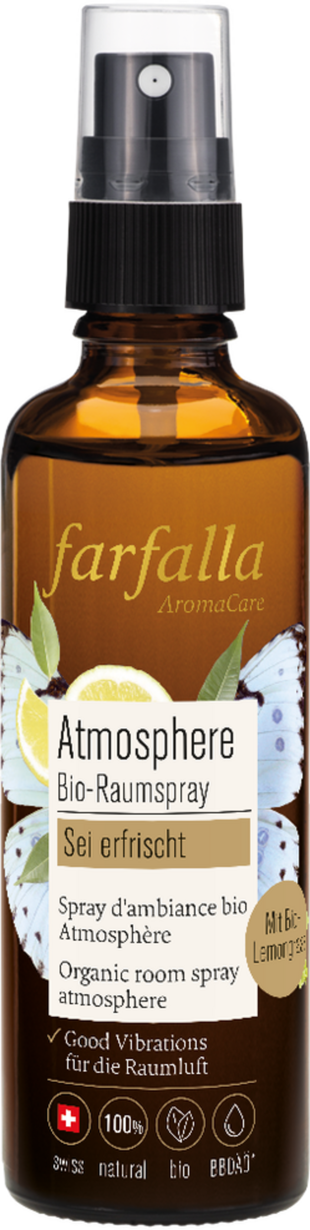 Spray Ambiant Bio Atmosphère au Lemongrass