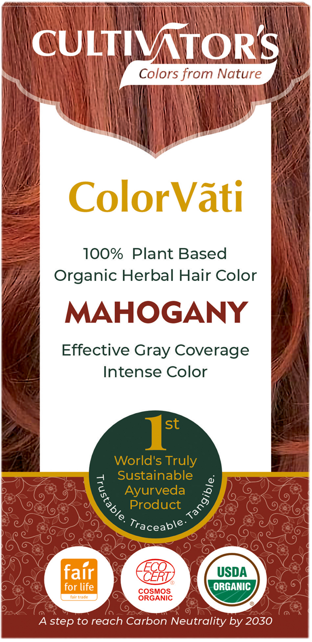 ColorVãti Organic Herbal Hair Color - 13 Mahogany - 100 g