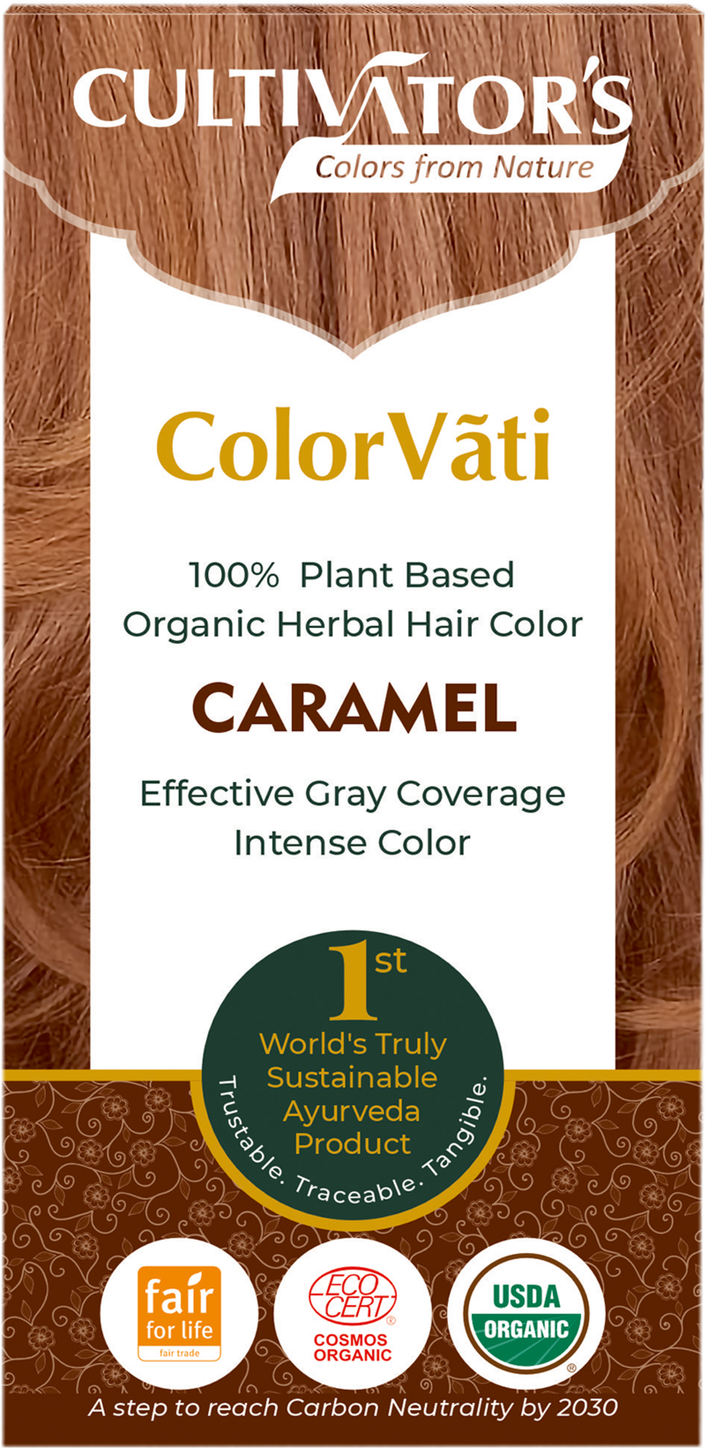 ColorVãti Organic Herbal Hair Color - 09 Caramel - 100 g
