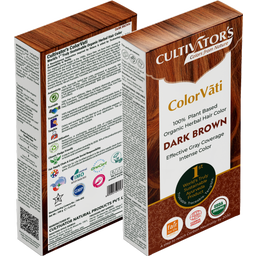 ColorVãti Organic Herbal Hair Color - 08 Dark Brown - 100 g