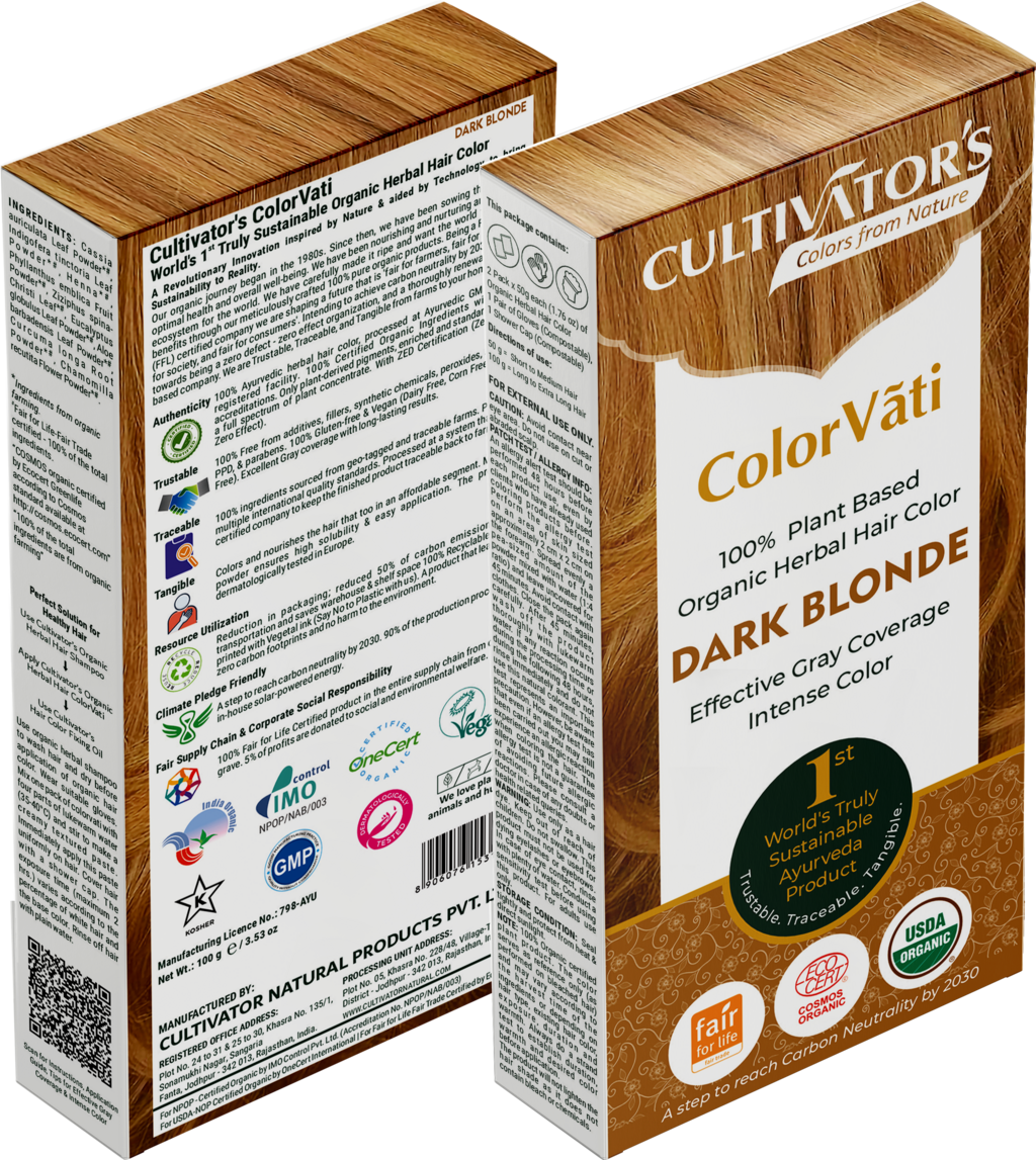ColorVãti Bio növényi hajfesték - 04 Sötét szőke - 100 g