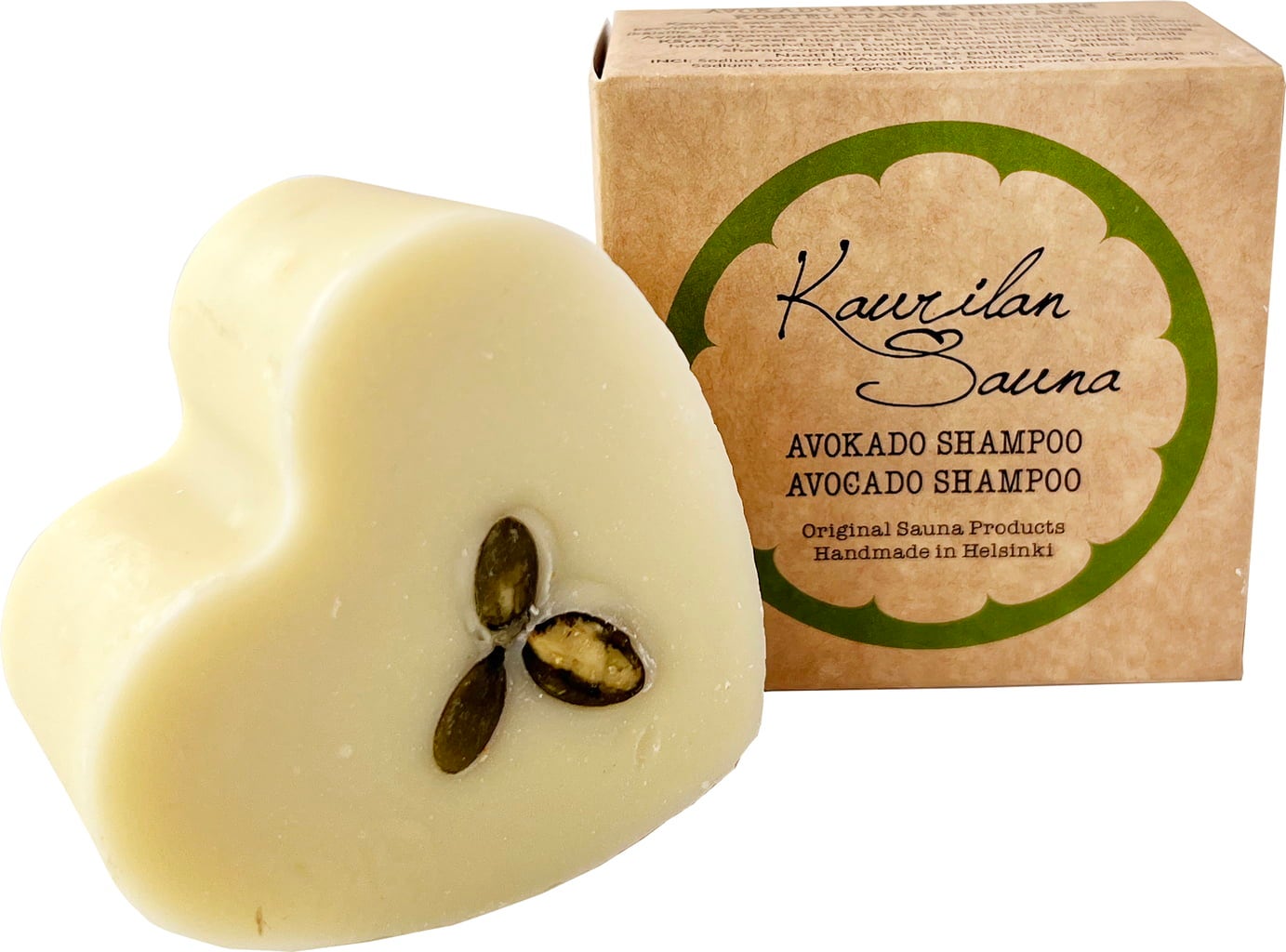 Kaurilan Sauna Shampoo Bar Avocado - Confezione di carta