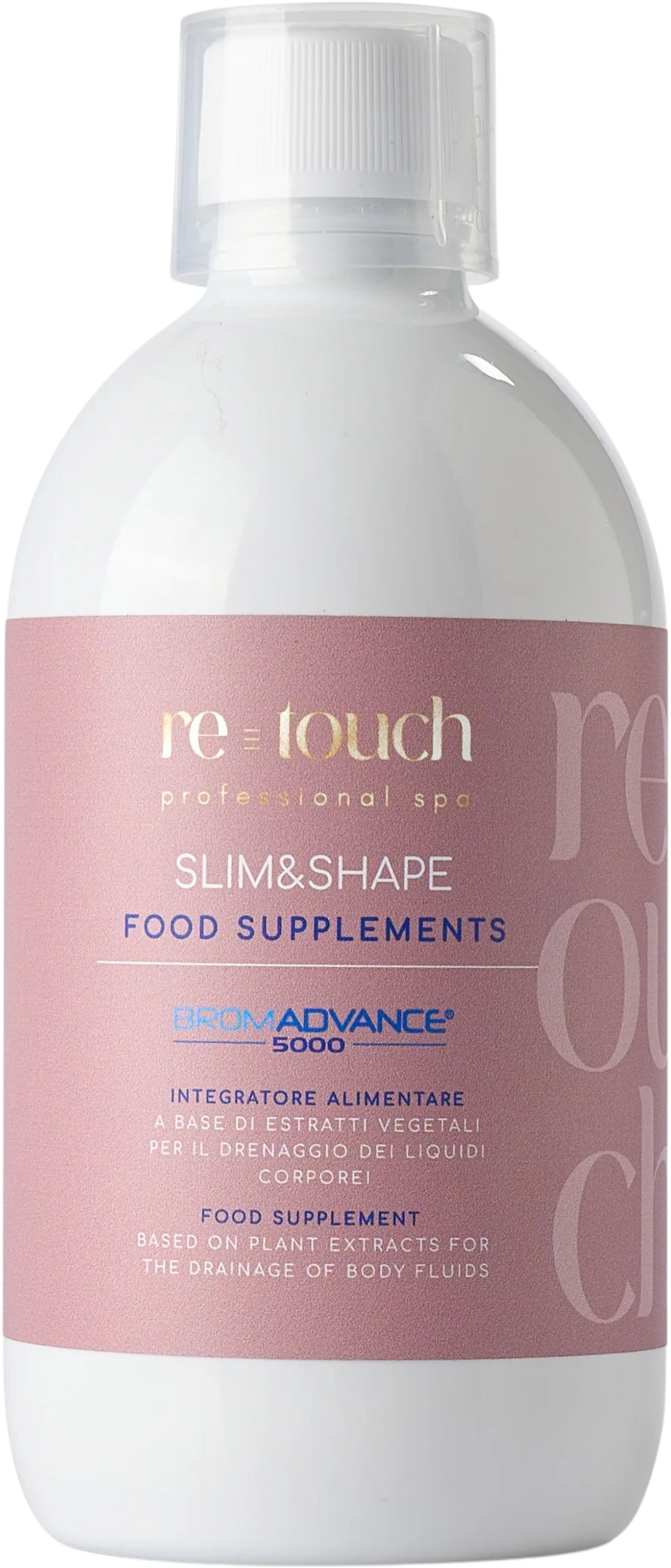 Eterea Cosmesi Naturale re-touch SLIM & SHAPE Food Supplements - 500 ml