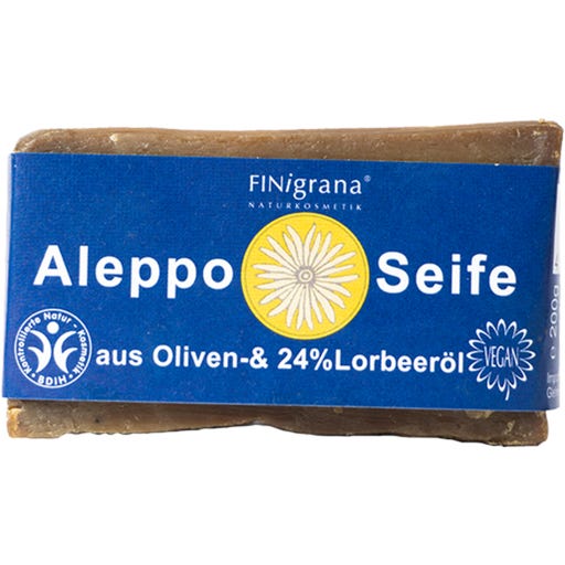 FINigrana® Bio & Naturkosmetik Sapone di Aleppo - 24% di Olio di Alloro