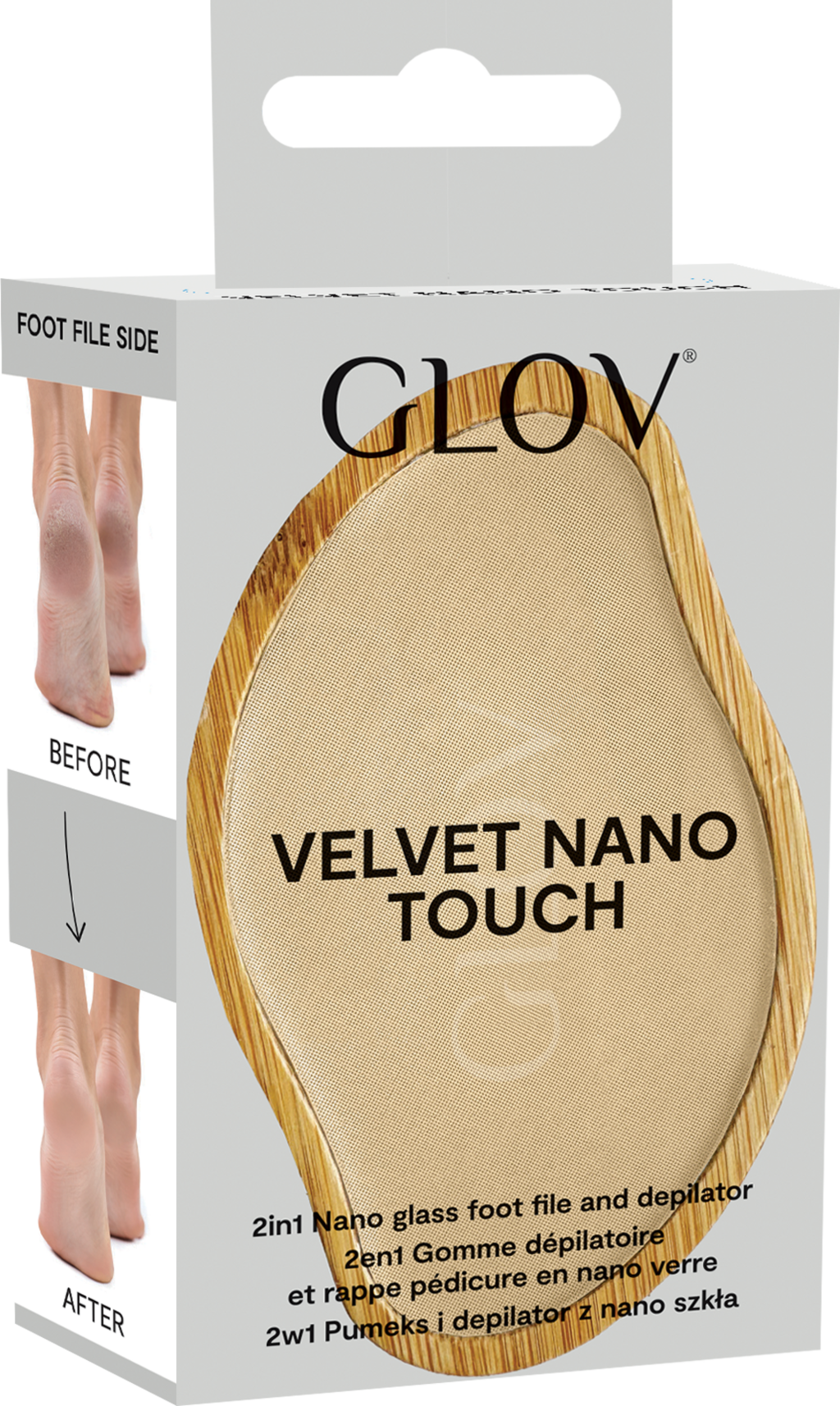 Velvet Nano Touch 2in1 Nano Glass Foot File & Depilator
