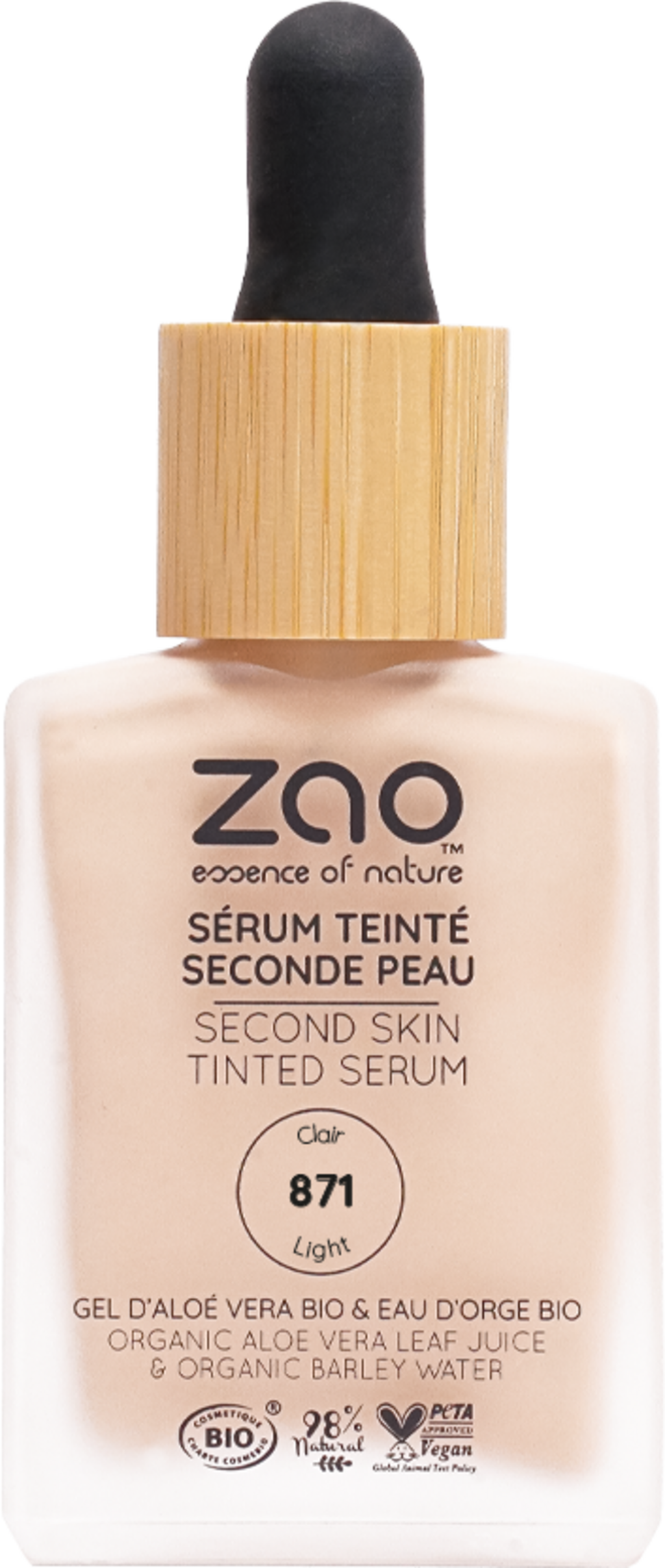 Zao Sérum Teinté Seconde Peau - 871 Light