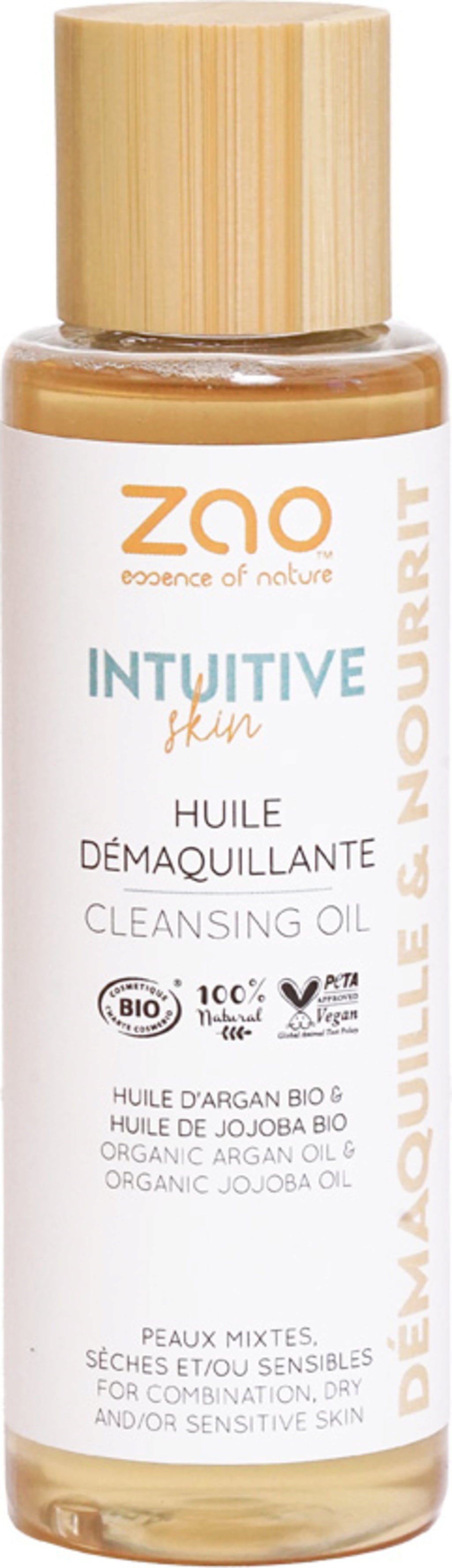 Zao Make up Olio detergente intuitivo per la pelle - 100 ml