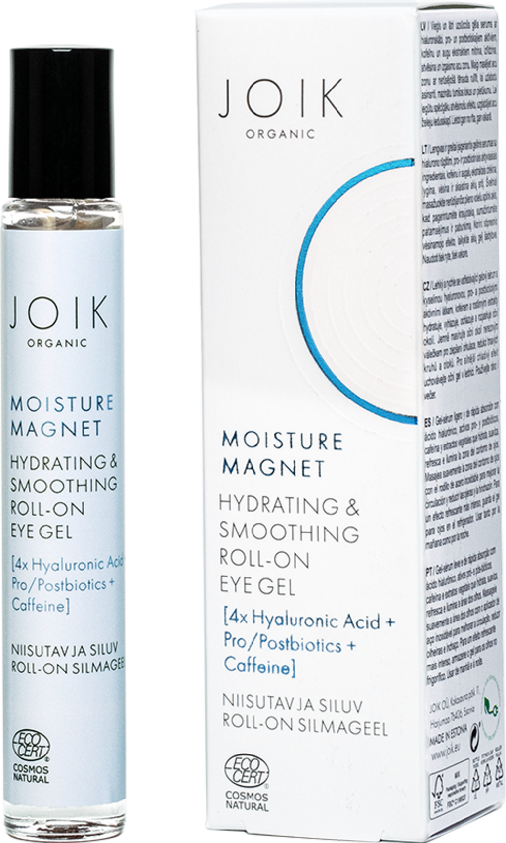 Gel contorno occhi roll-on idratante e levigante Moisture Magnet
