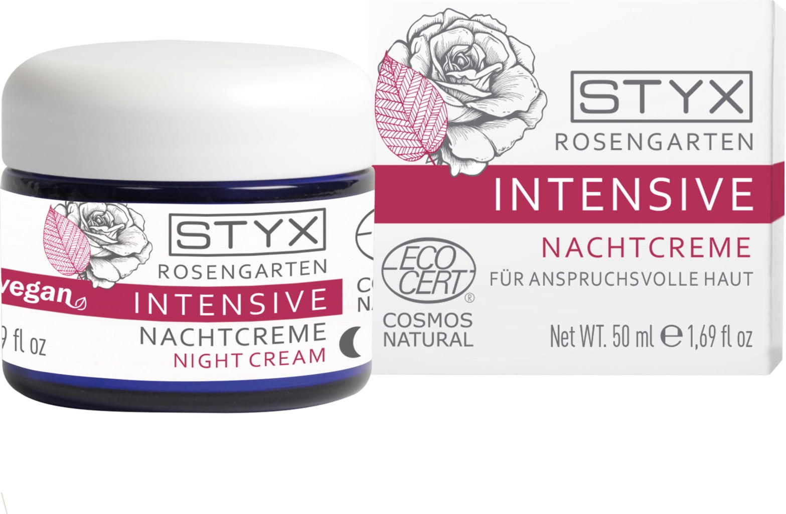 Rosengarten INTENSIVE - Crema Notte all'Olio di Jojoba