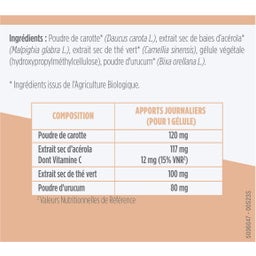 Capsules de bronzage bio - 30 gélules