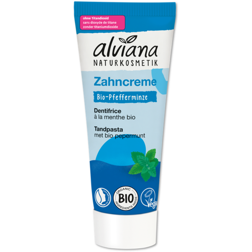 alviana Naturkosmetik Zahncreme Bio-Pfefferminze - 75 ml