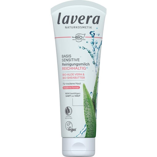 lavera Basis Sensitiv Reinigungsmilch - 125 ml