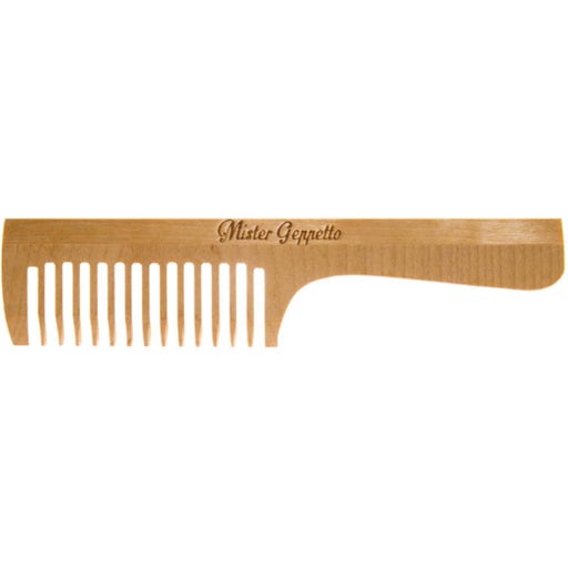 Mister Geppetto Holzkamm - 43x197 mm (Mit Griff - dick)