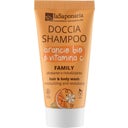 Family 2-in-1 Organic Orange & Vitamin C Shampoo & Shower Gel, 30 ml