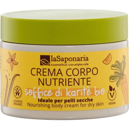 Nährende Körpercreme Karotte & Vanille - Soffice di Karité - 200 ml