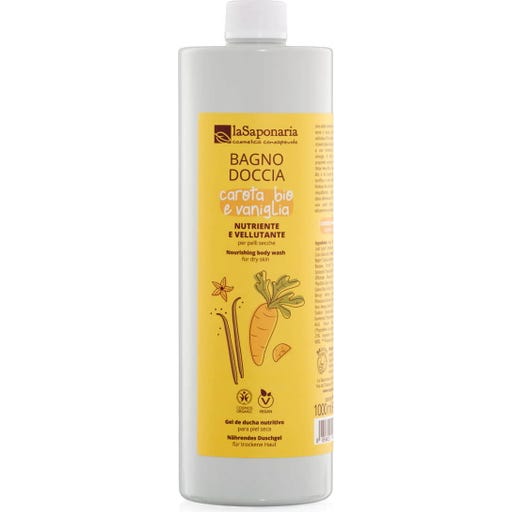 Bagno Doccia Nutriente e Vellutante - Carota e Vaniglia - 1 L