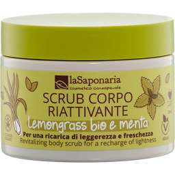 La Saponaria Piling za telo limonska trava in meta - 250 g