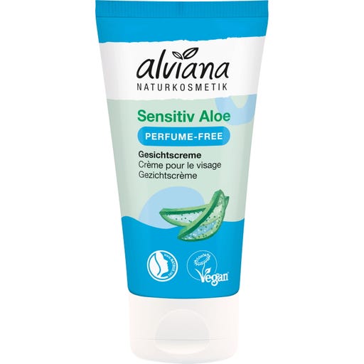 alviana Naturkosmetik Sensitive Aloe Perfume-Free Face Cream, 50
