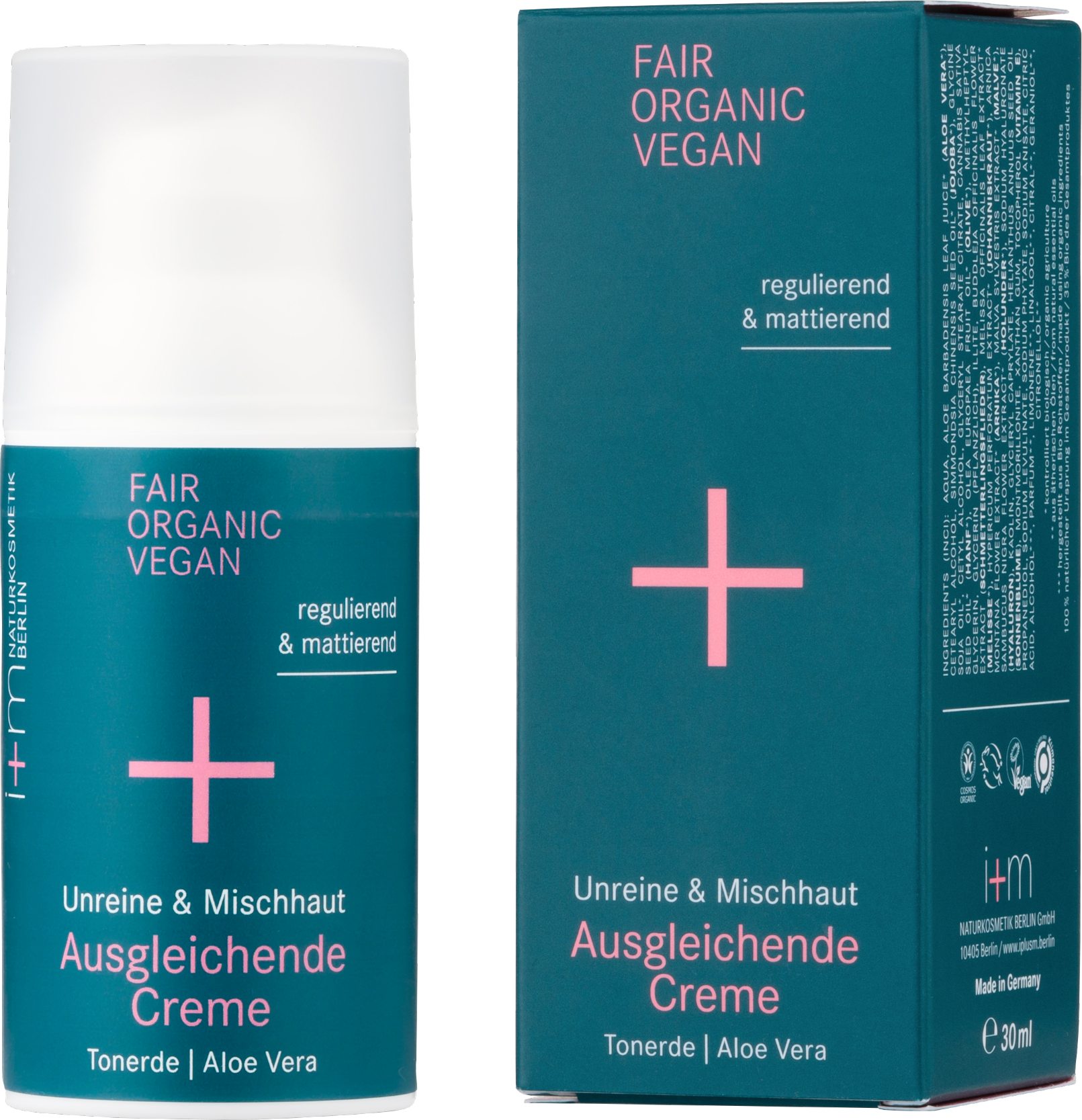 i+m Ausgleichende Creme Tonerde - 30 ml