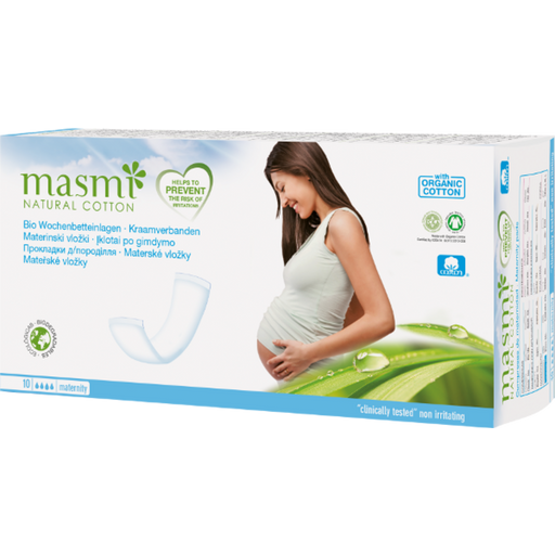 masmi Serviettes Hygiéniques de Maternité Bio - 10 pièces