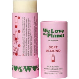 We Love The Planet Soft Almond Sensitive Deodorant - Deodorant Stick (40g)