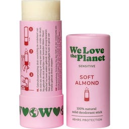 We Love The Planet Soft Almond Sensitiv dezodor - Deo Stick (40g)