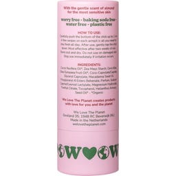 We Love The Planet Soft Almond Sensitiv Deo - Deodorante in stick (40 g)