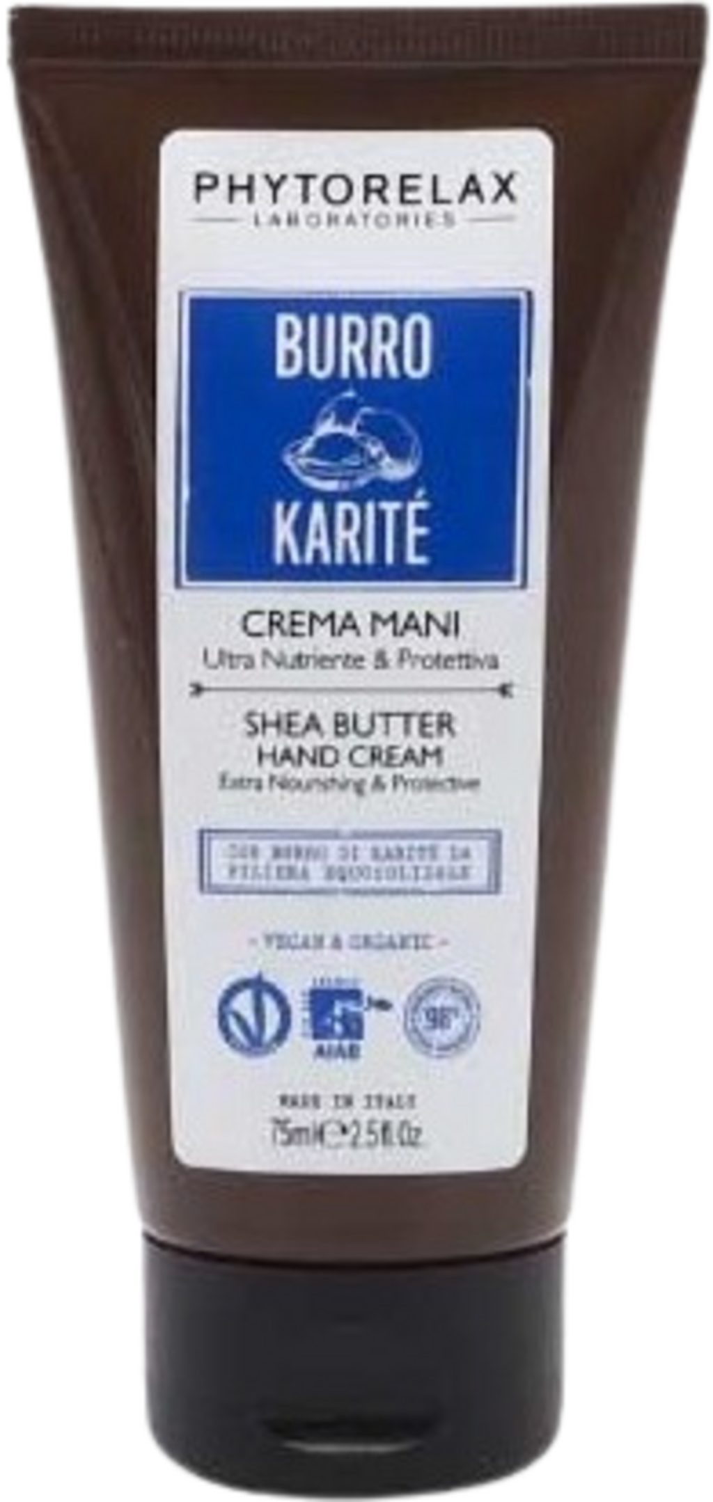 PHYTORELAX LABORATORIES Crema Mani - Burro di Karité - 75 ml