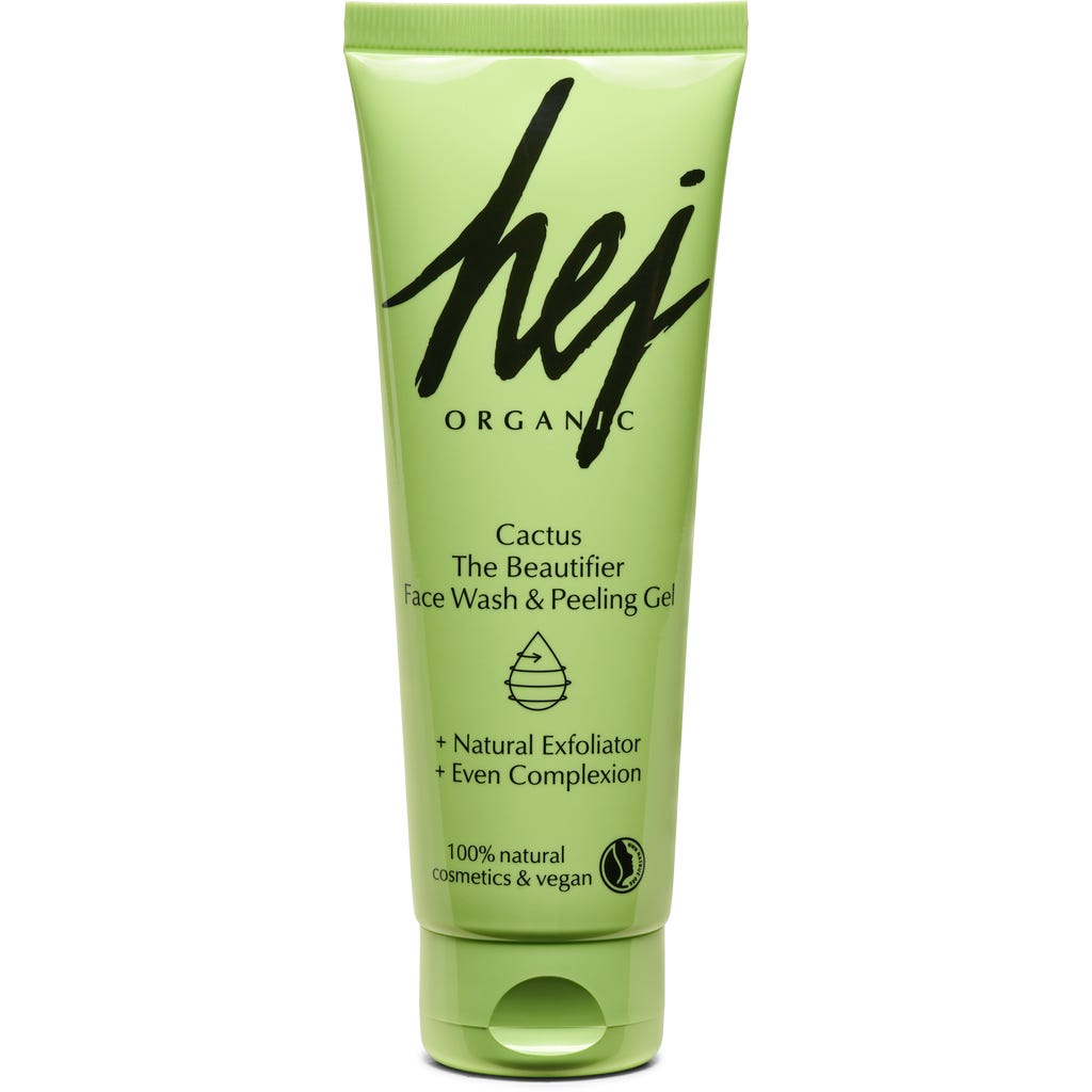 HEJ ORGANIC The Beautifier Face Wash & Peeling Gel Cactus, 125 ml