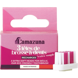 Lamazuna Zahnbürsten-Wechselköpfe Extra-Weich