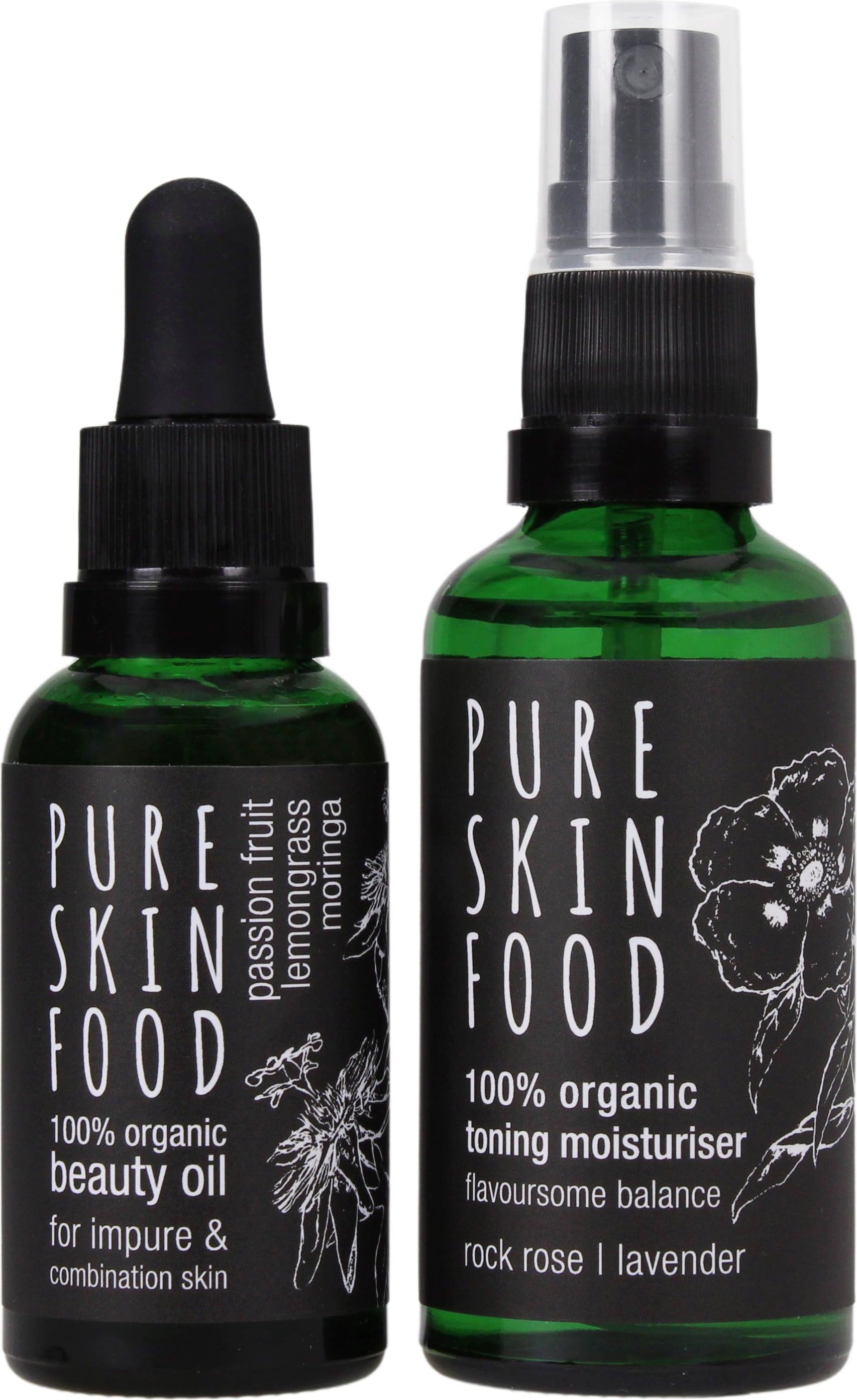 Organic Skincare Set For Impure & Combination Skin - 1 kit