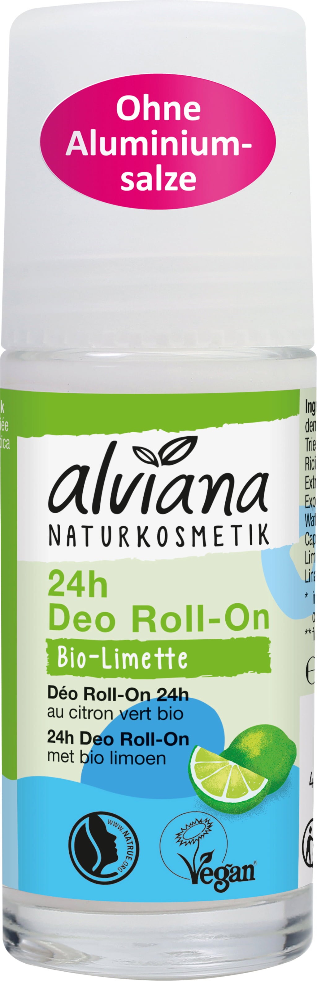 alviana Naturkosmetik Organic Lime Deodorant Roll-On - 50 ml