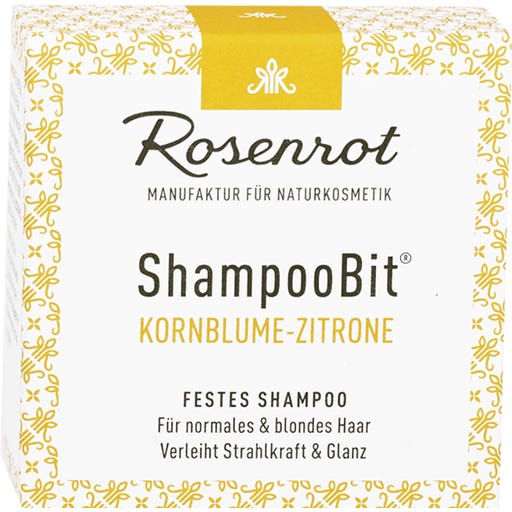 Rosenrot ShampooBit® Shampoo Kornblume-Zitrone - 55 g