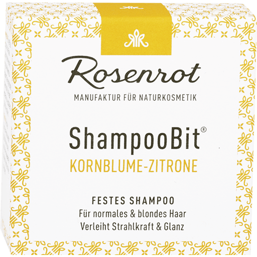Rosenrot ShampooBit® Shampoo Kornblume-Zitrone - 55 g