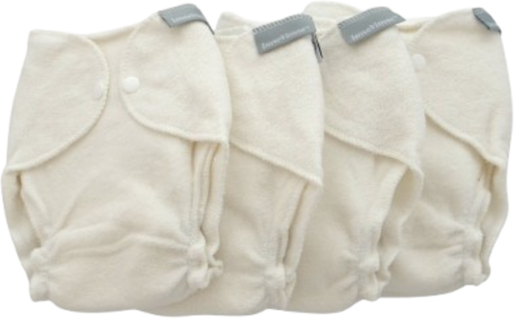 Vimse Terry Diapers, 4-piece set - weiß