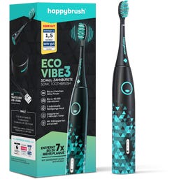 Brosse à Dents Sonique ECO VIBE 3 - Noir et Menthe - 1 pcs