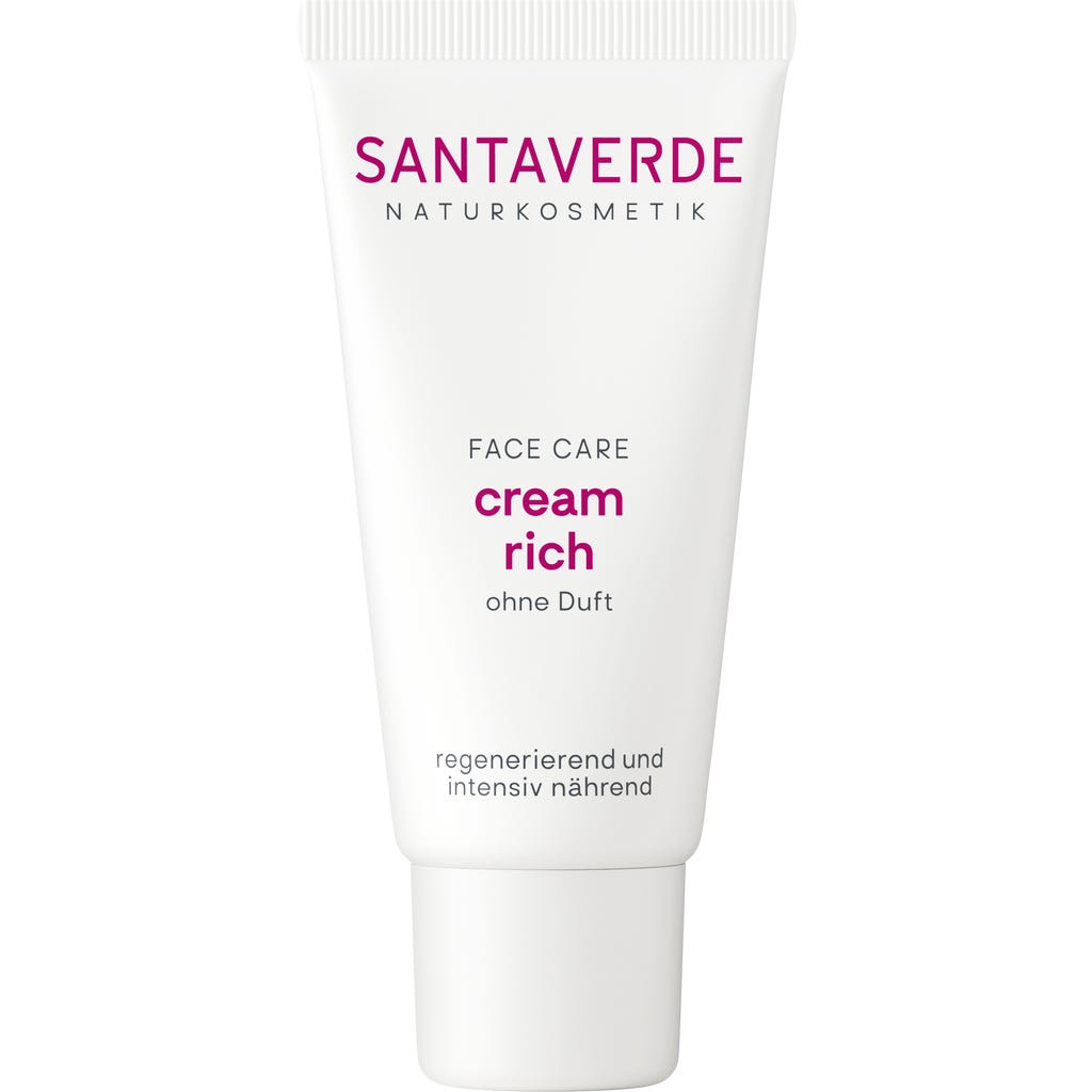 SANTAVERDE FACE CARE cream rich fragrance-free, 30 ml - Ecco Verde Online  Shop