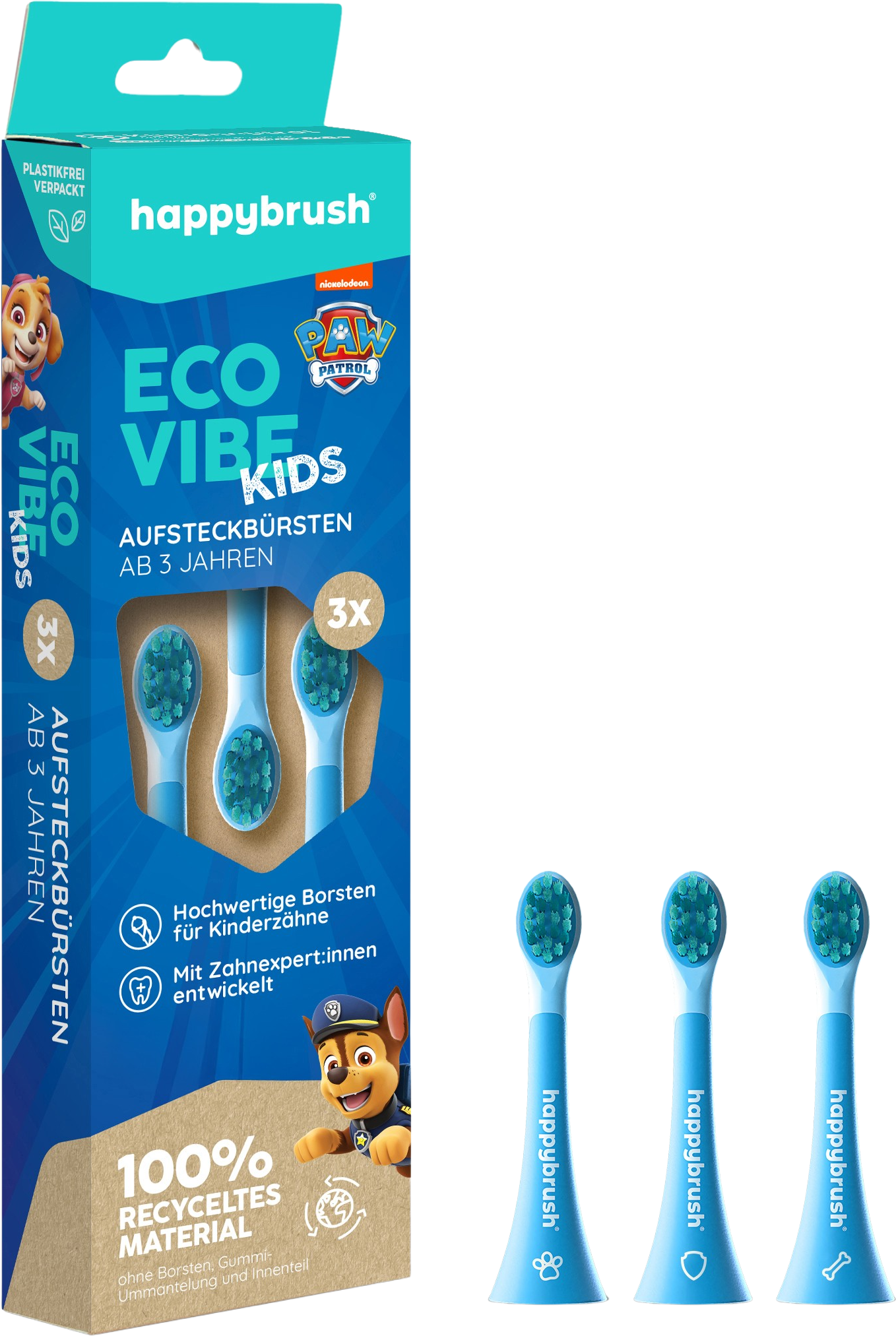 happybrush ECO VIBE Kids - Testine Paw Patrol - 1 set