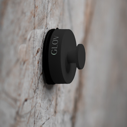 Hookie Pookie Vahva imukykyinen kylpyhuoneen koukku - Black