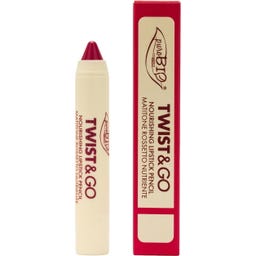 puroBIO Cosmetics Twist & Go Nourishing Lipstick Pencil - 505 raspberry red