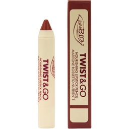 puroBIO cosmetics Twist & Go Kosteuttava Huulipunakynä - 506 dark mauve