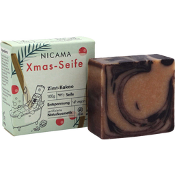 NICAMA Vánoční mýdlo se skořicí a kakaem - 100 g