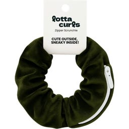 lotta curls Zipper Scrunchie - Olive