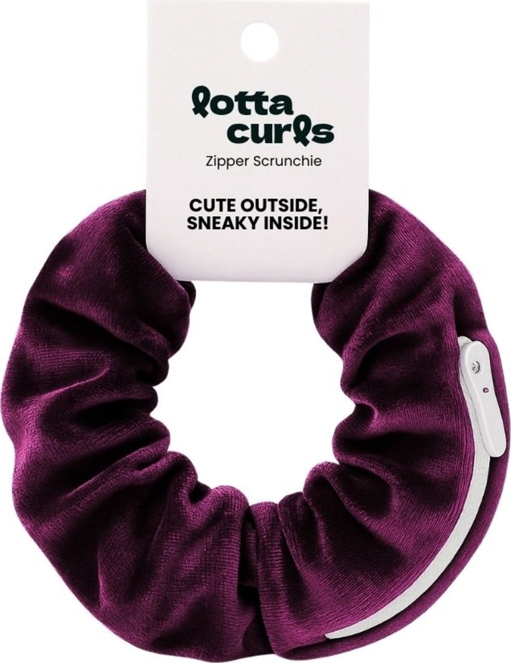 lotta curls Zipper Scrunchie