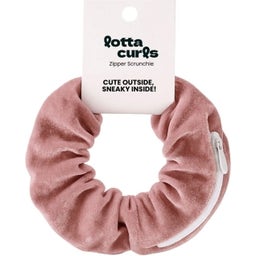 lotta curls Zipper Scrunchie - Blush