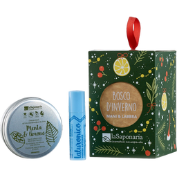 Lampiónový domček - zimný les - 1 ks