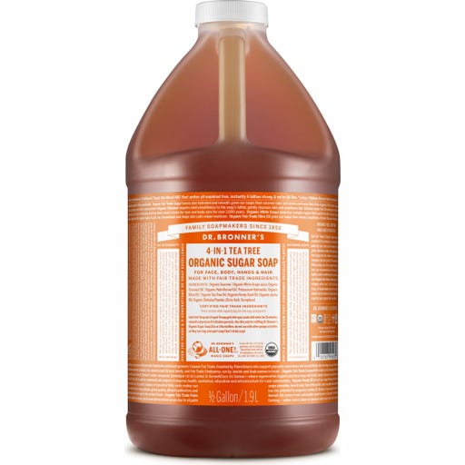 Dr. Bronner's Teebaum Sugar Soap - 1,90 l